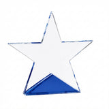 Star Crystal Award with Blue Base
