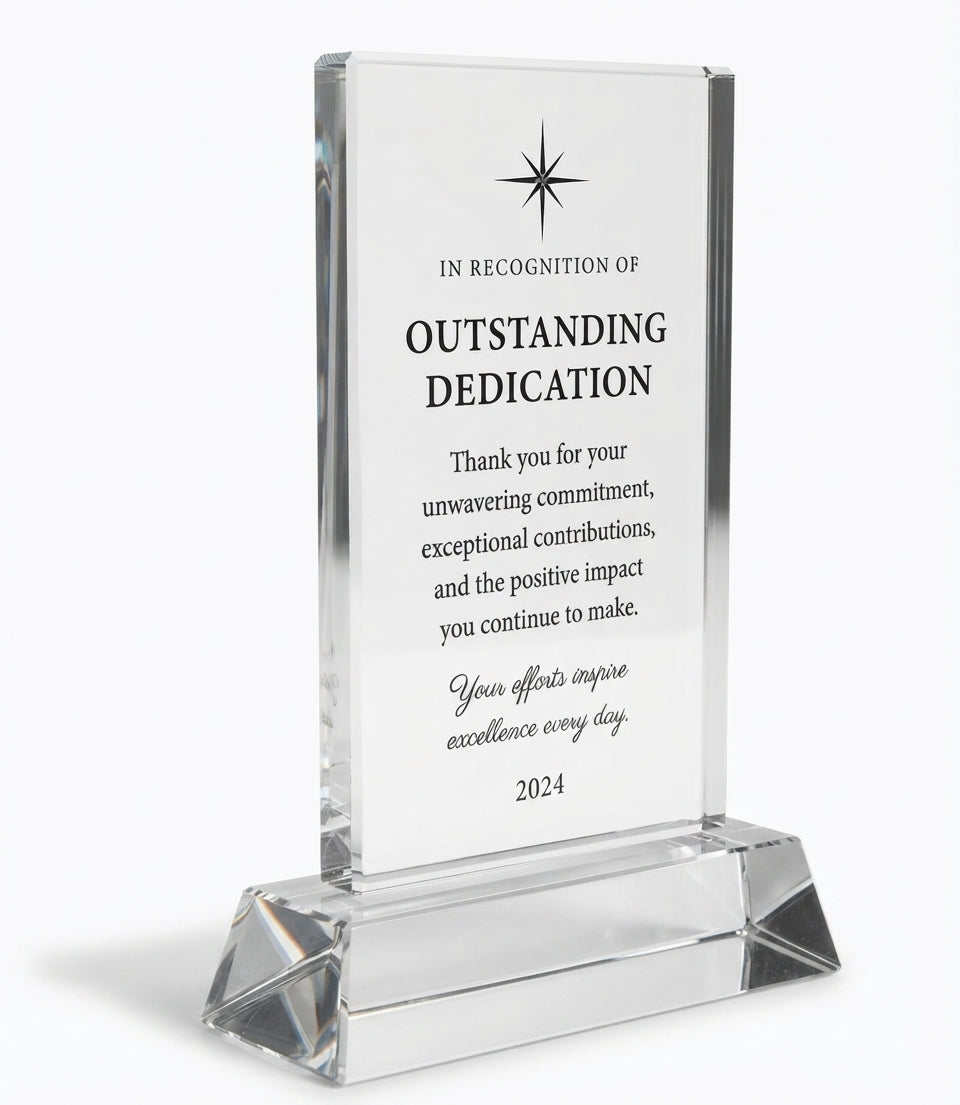 Standing Optical Crystal Award
