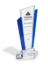 Blue Marquee Crystal Award - Corporate