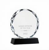Prestige Round Crystal Award - Employee Excellence