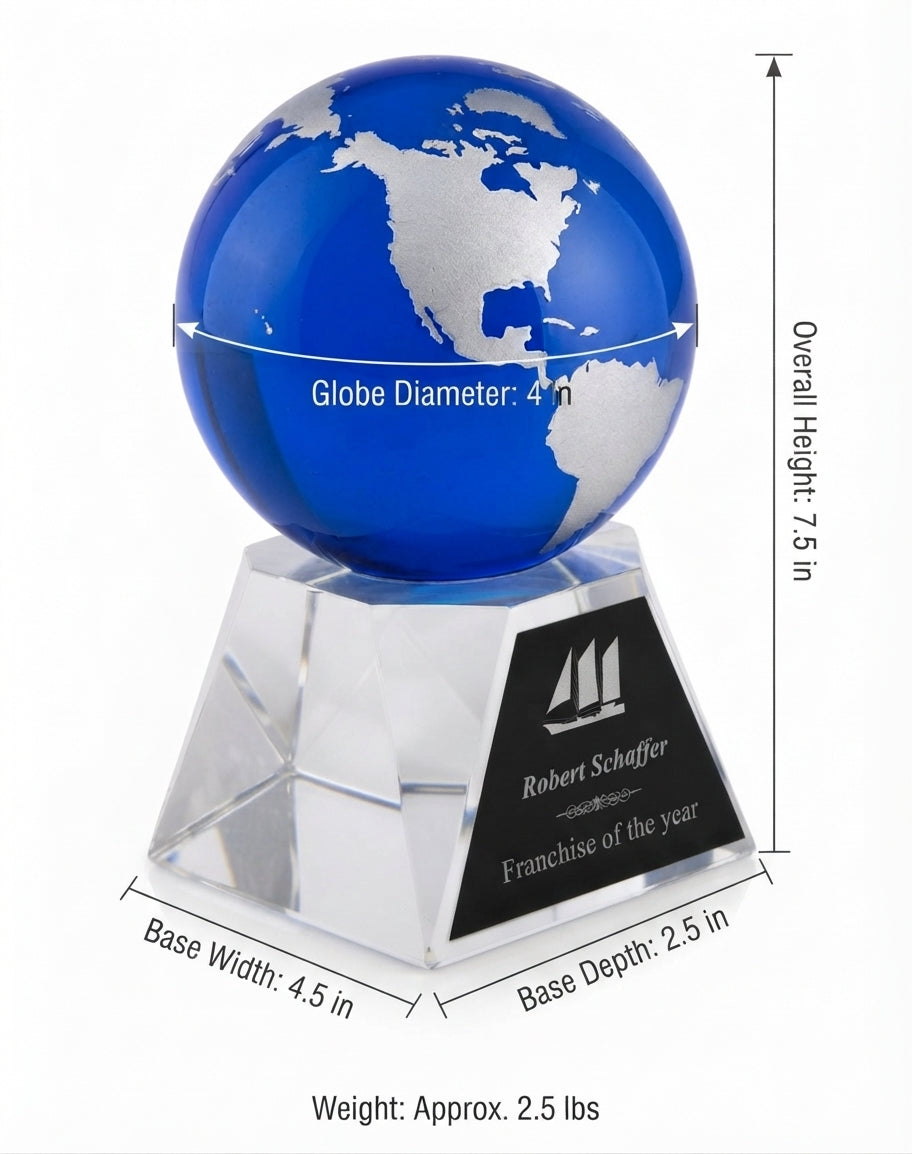 Blue Globe Crystal Award