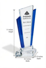 Blue Marquee Crystal Award - Corporate