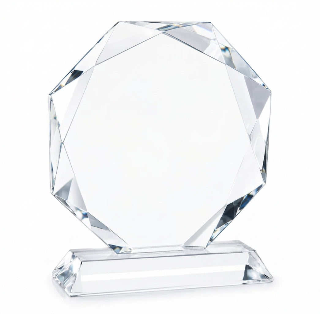 Octagon Crystal Award