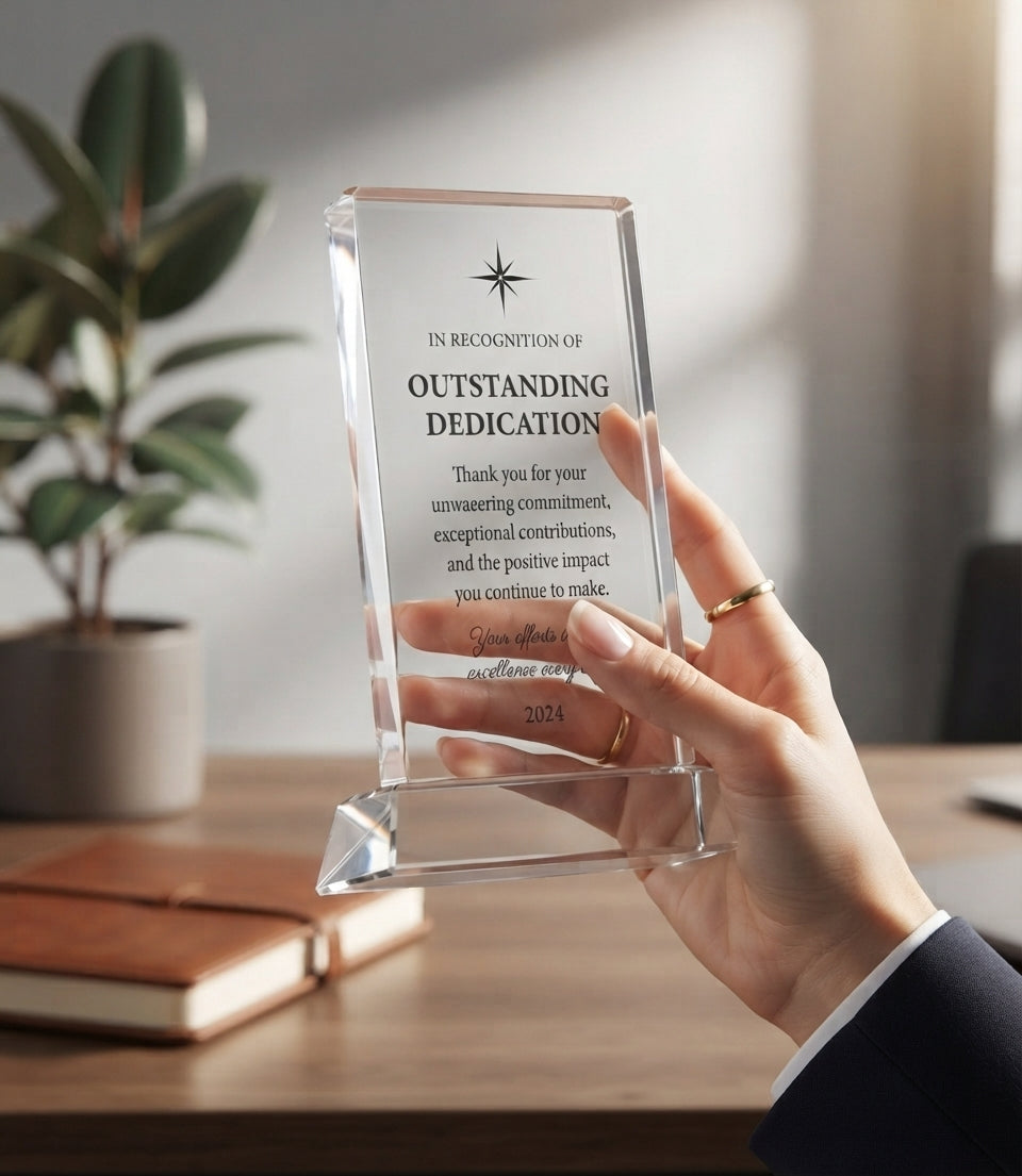 Standing Optical Crystal Award
