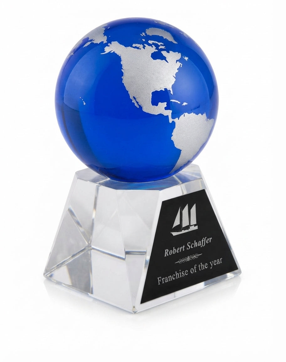 Blue Globe Crystal Award