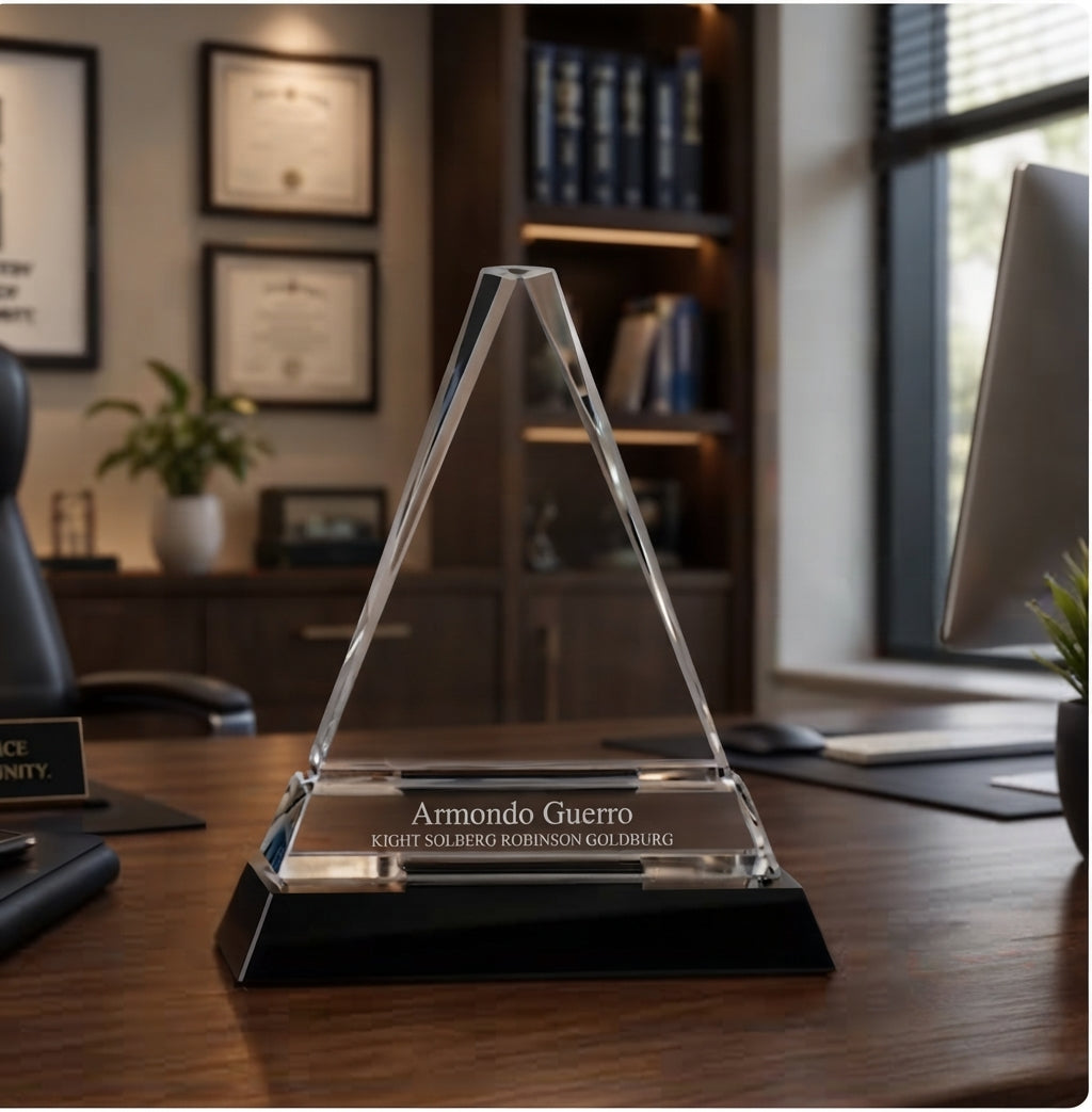 Intrepid Triangle Crystal Award