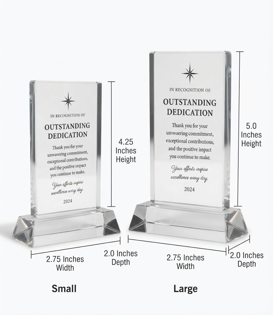 Standing Optical Crystal Award