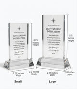 Standing Optical Crystal Award