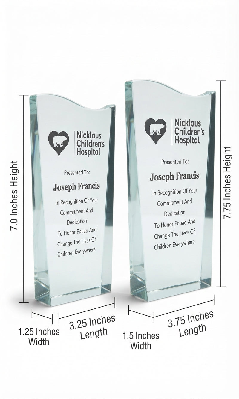 Wedge Wave Crystal Award