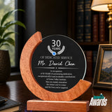 Heritage Crystal & Wood Award - Years of Service