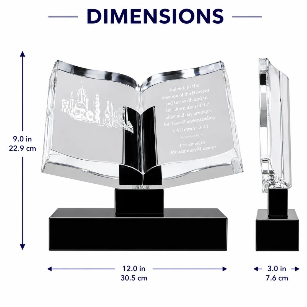 Legacy Crystal Open Book Award - Educational Excellence
