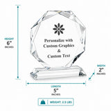 Octagon Crystal Award