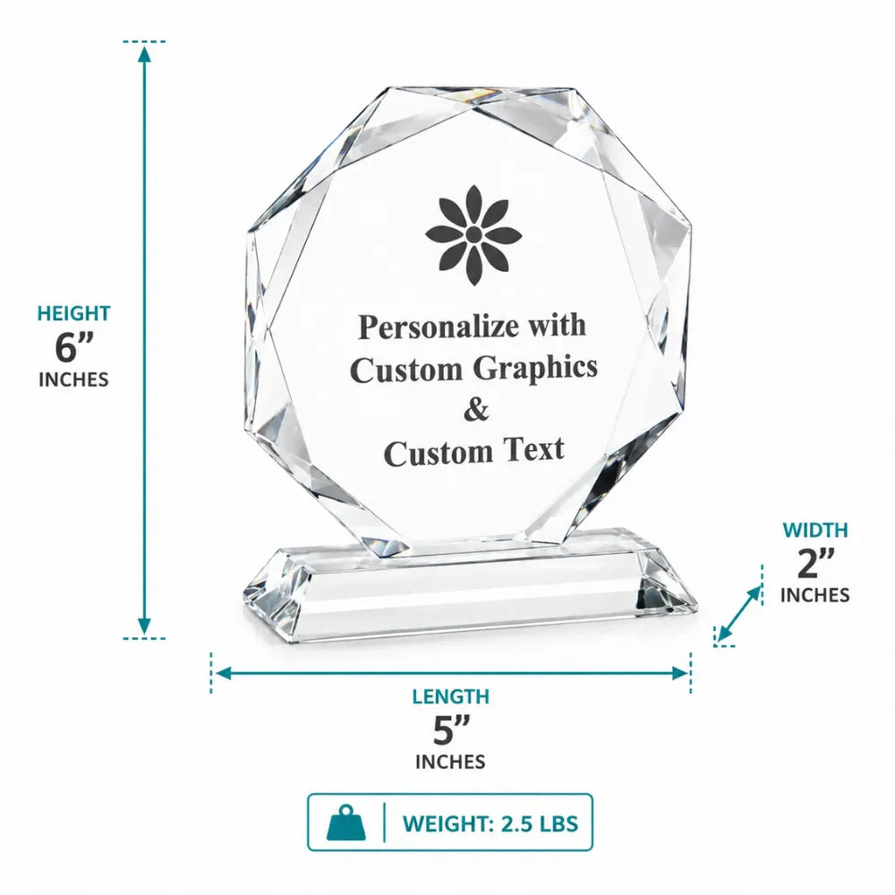 Octagon Crystal Award