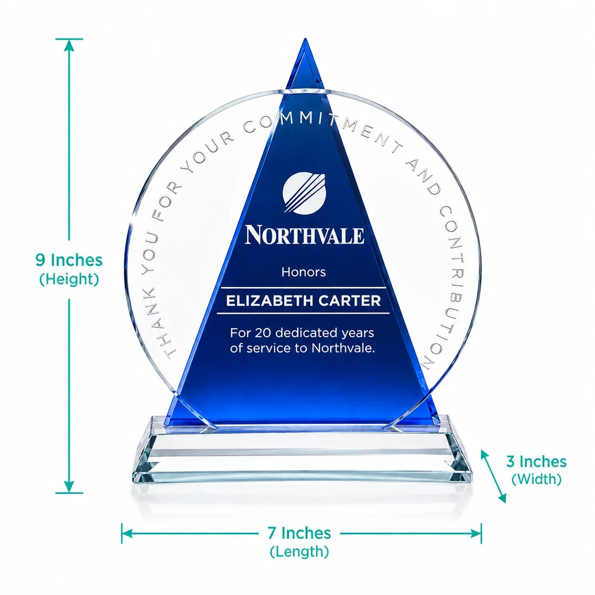 Pinnacle Optical Crystal Award - Corporate Excellence