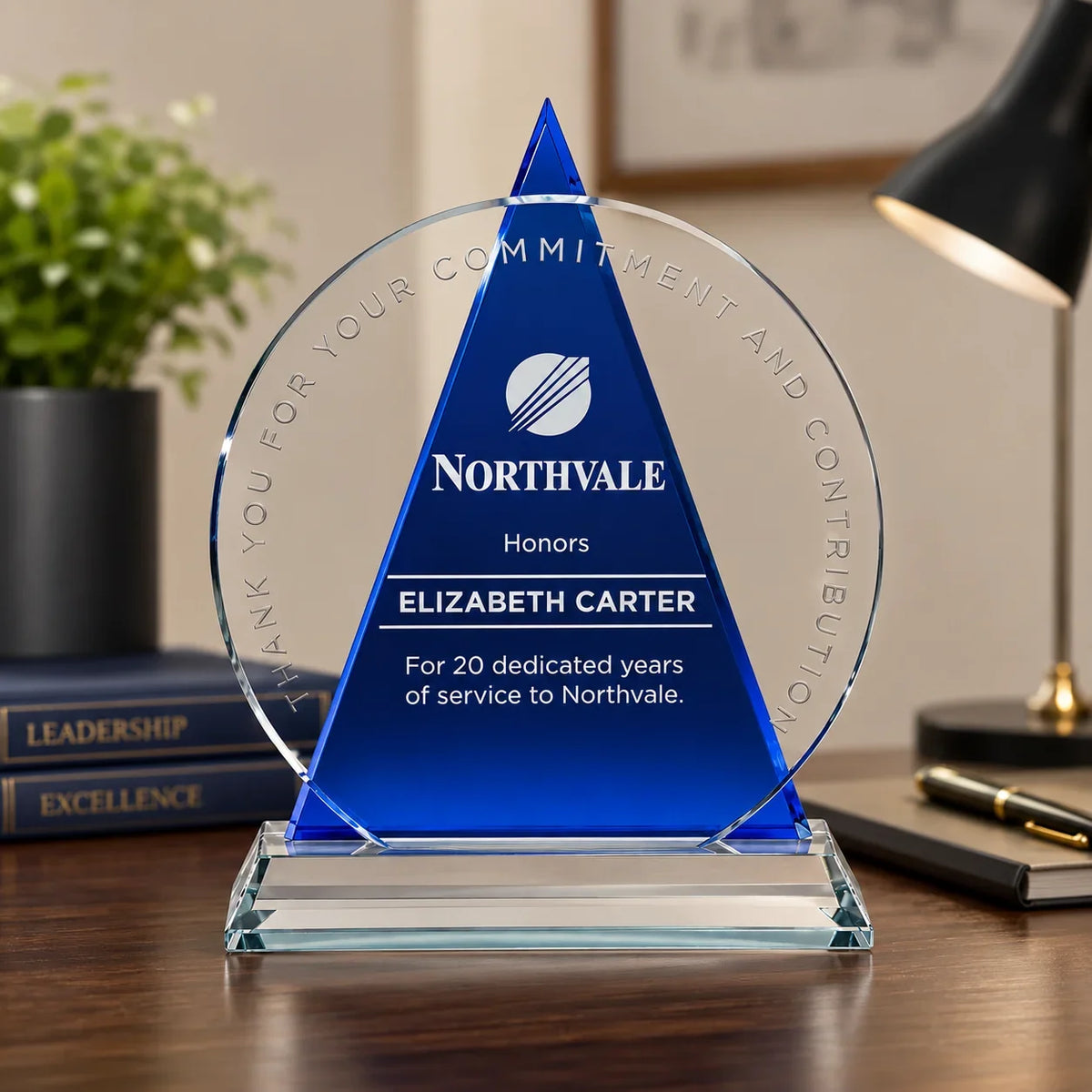 Pinnacle Optical Crystal Award - Corporate Excellence