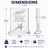 Rectangle Crystal Star Award
