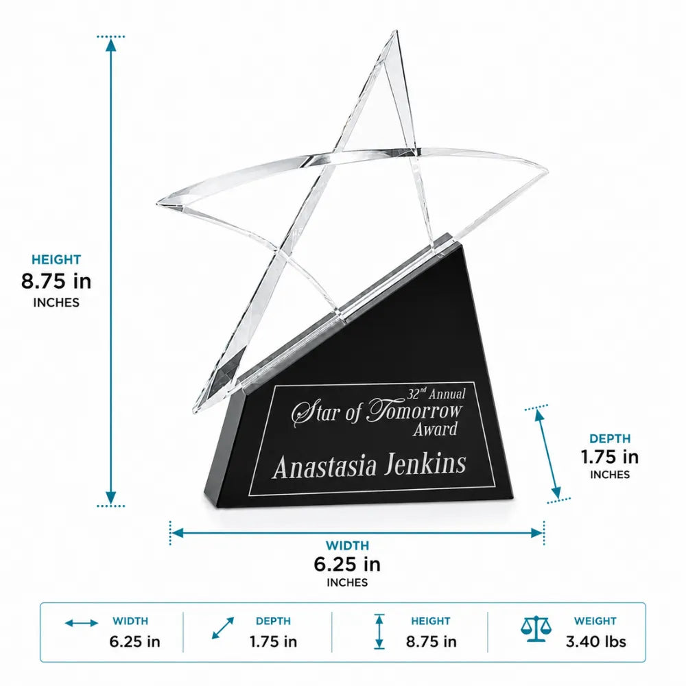 Shooting Star Crystal Award