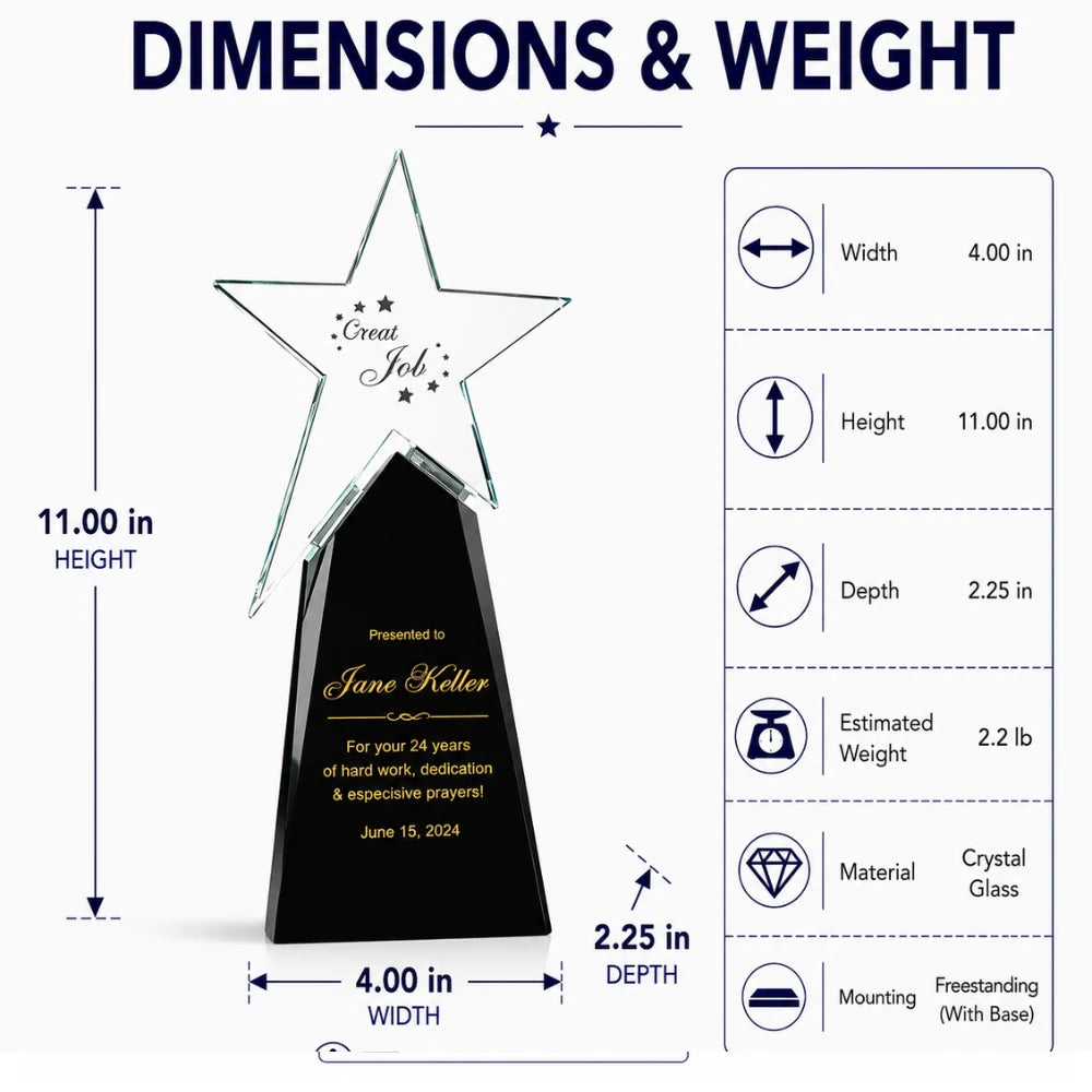 Shooting Star Crystal Award - Excellence