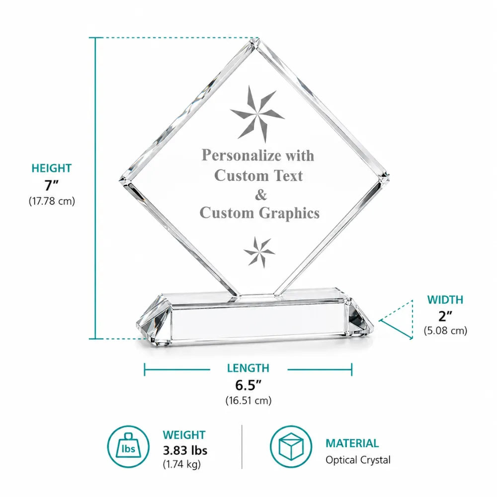 Square Crystal Award