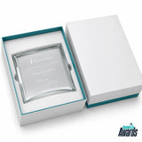 Sterling Arc Crystal Plaque