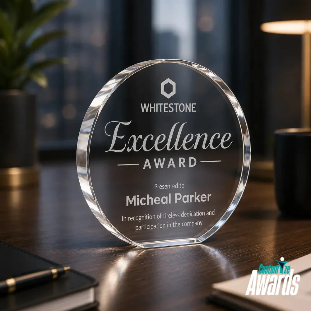 Sterling Orbit Crystal Award