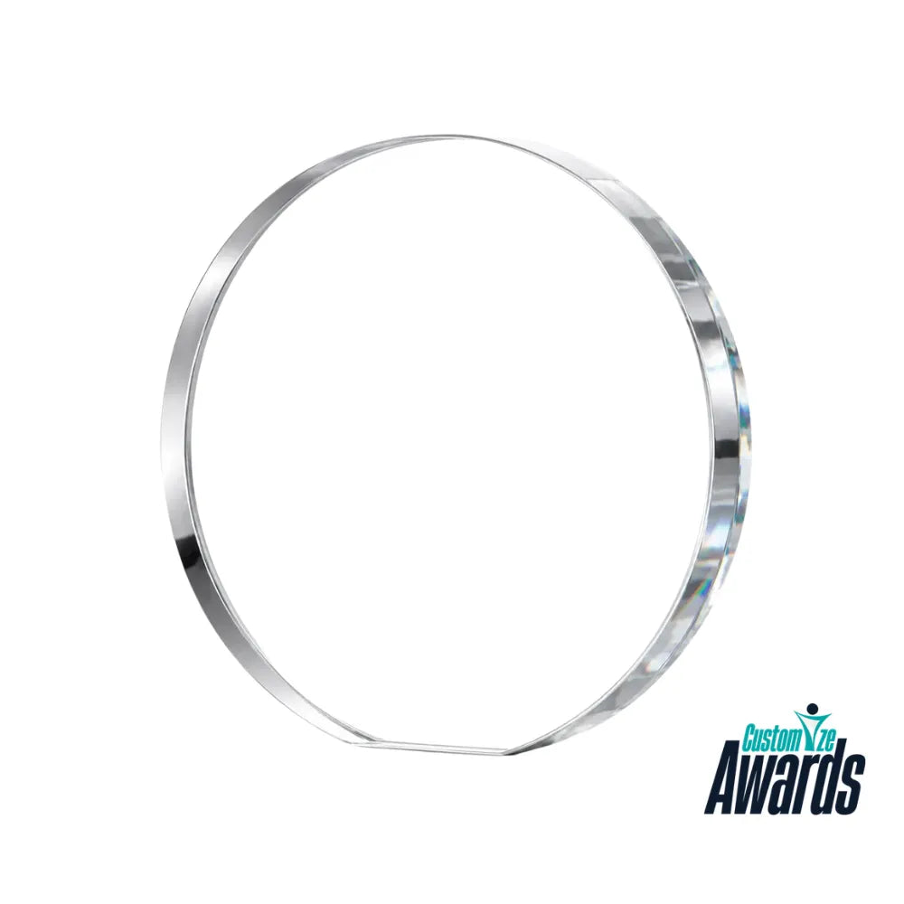 Sterling Orbit Crystal Award