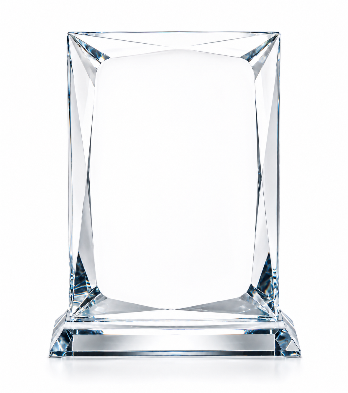 Square Plate Crystal Award