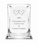 Square Plate Crystal Award