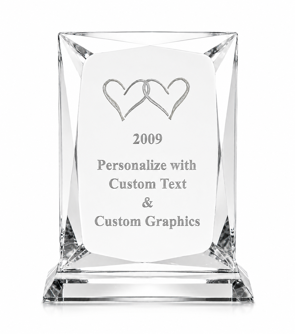 Square Plate Crystal Award