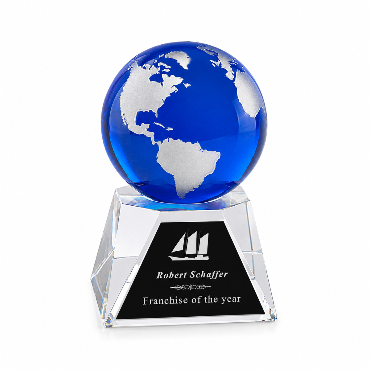 Blue Globe Crystal Award