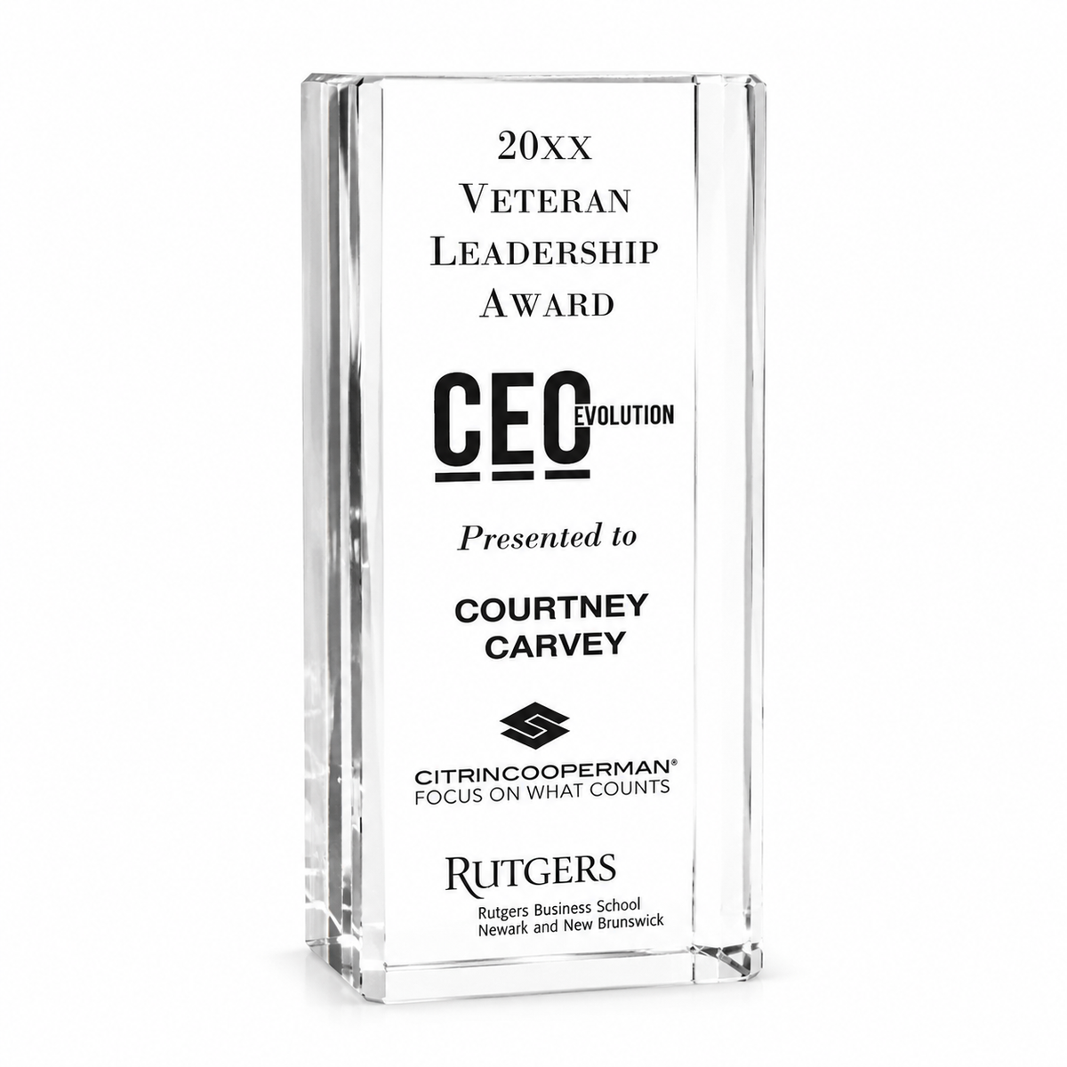 Optical Crystal Award