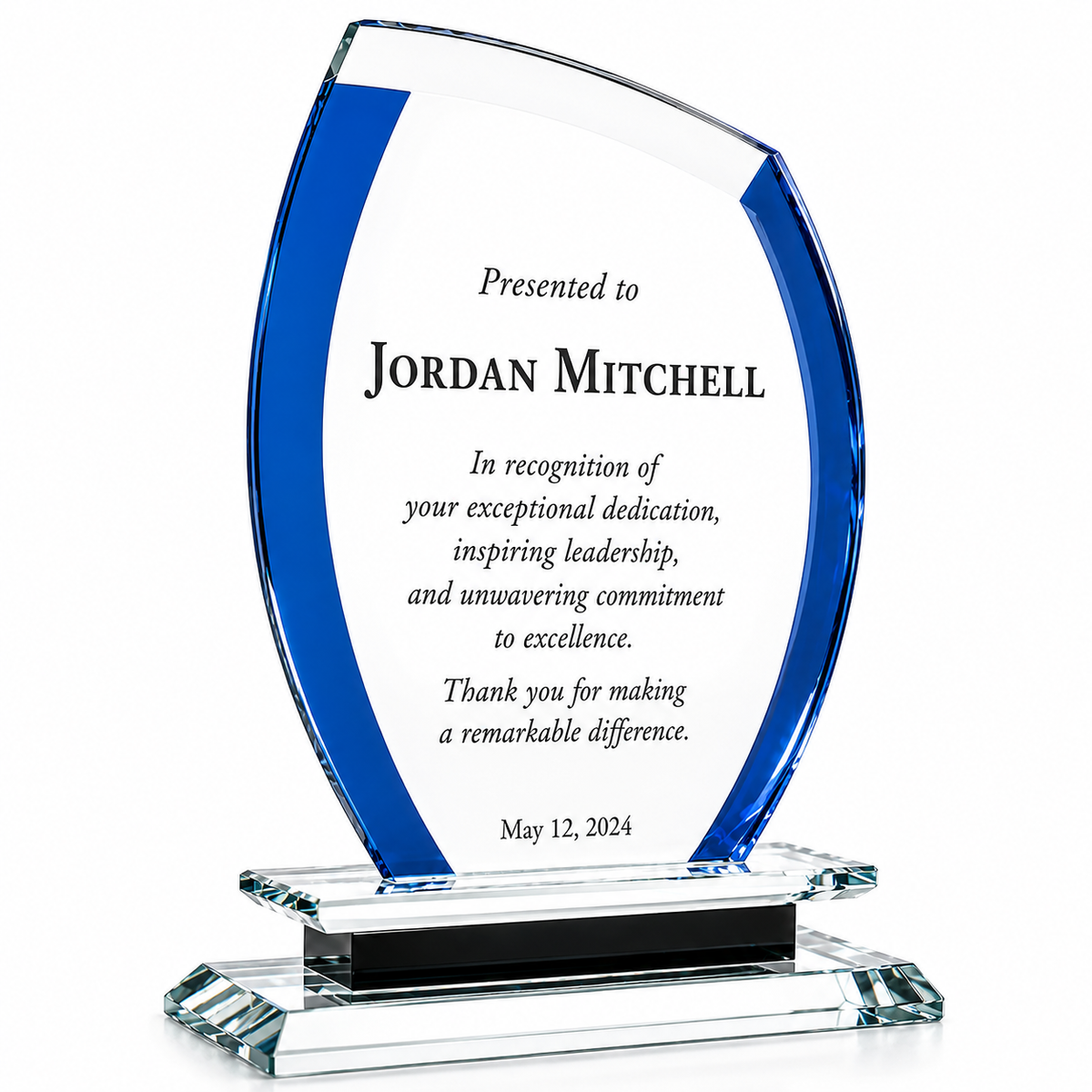 Cool Blue Crystal Essex Award